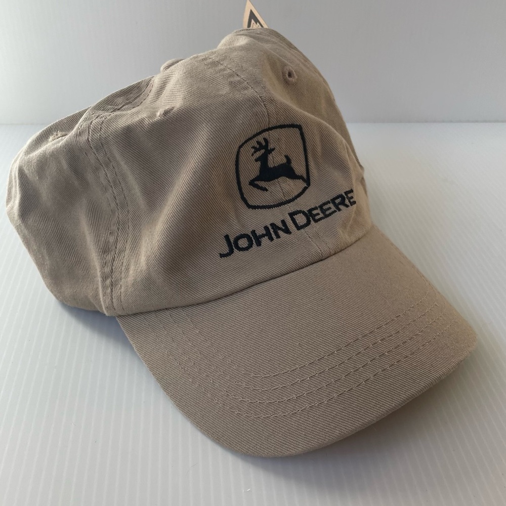 John Deere Baseball Cap Hat Construction Machinery Backhoe Farm NWT